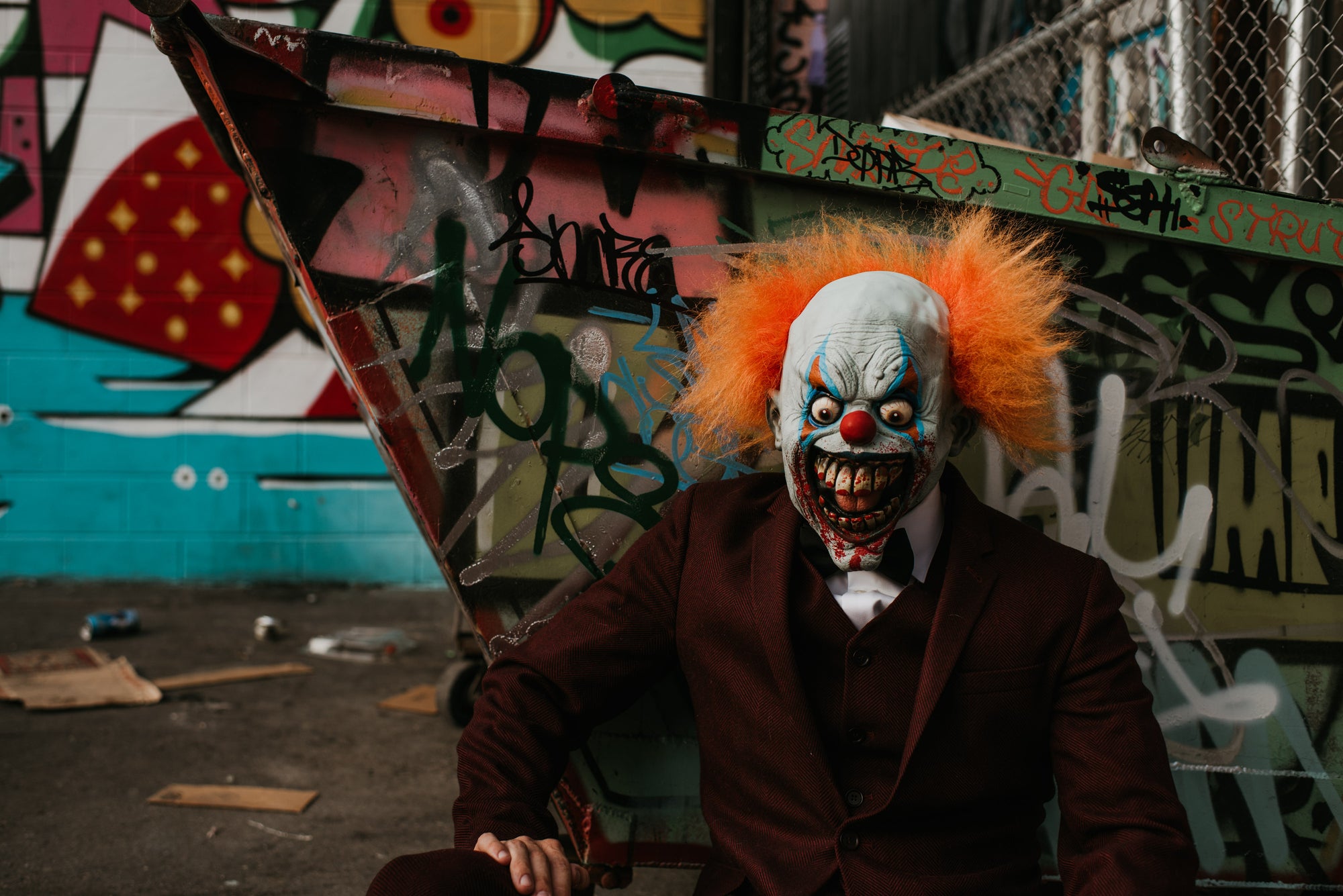 Shingles The Creepy Clown | Professional Halloween Scary Clown Mask