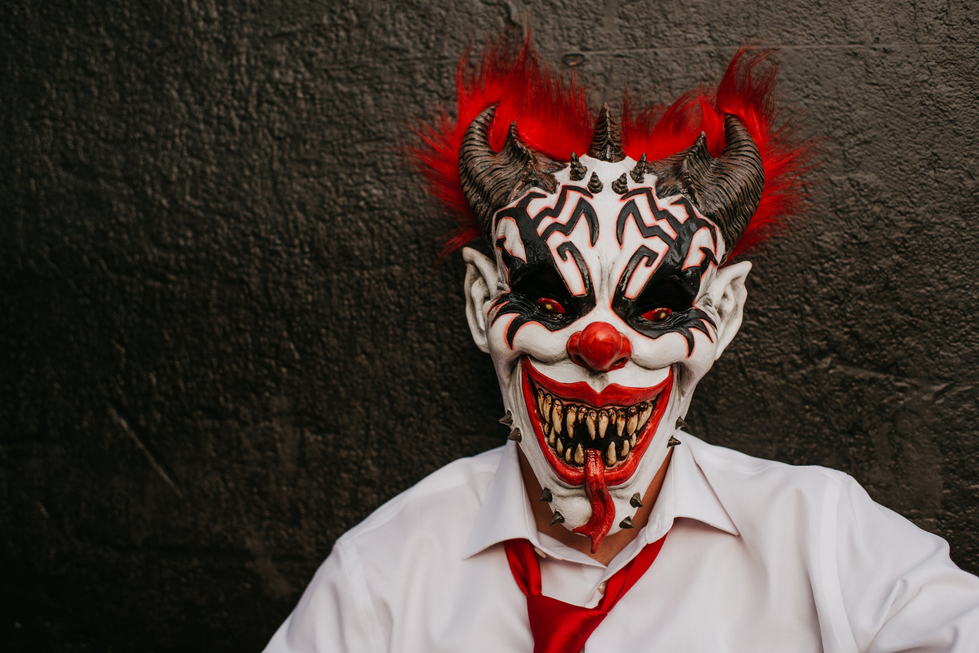 Demonic Devil Clown | Professional Halloween Movie FX Mask