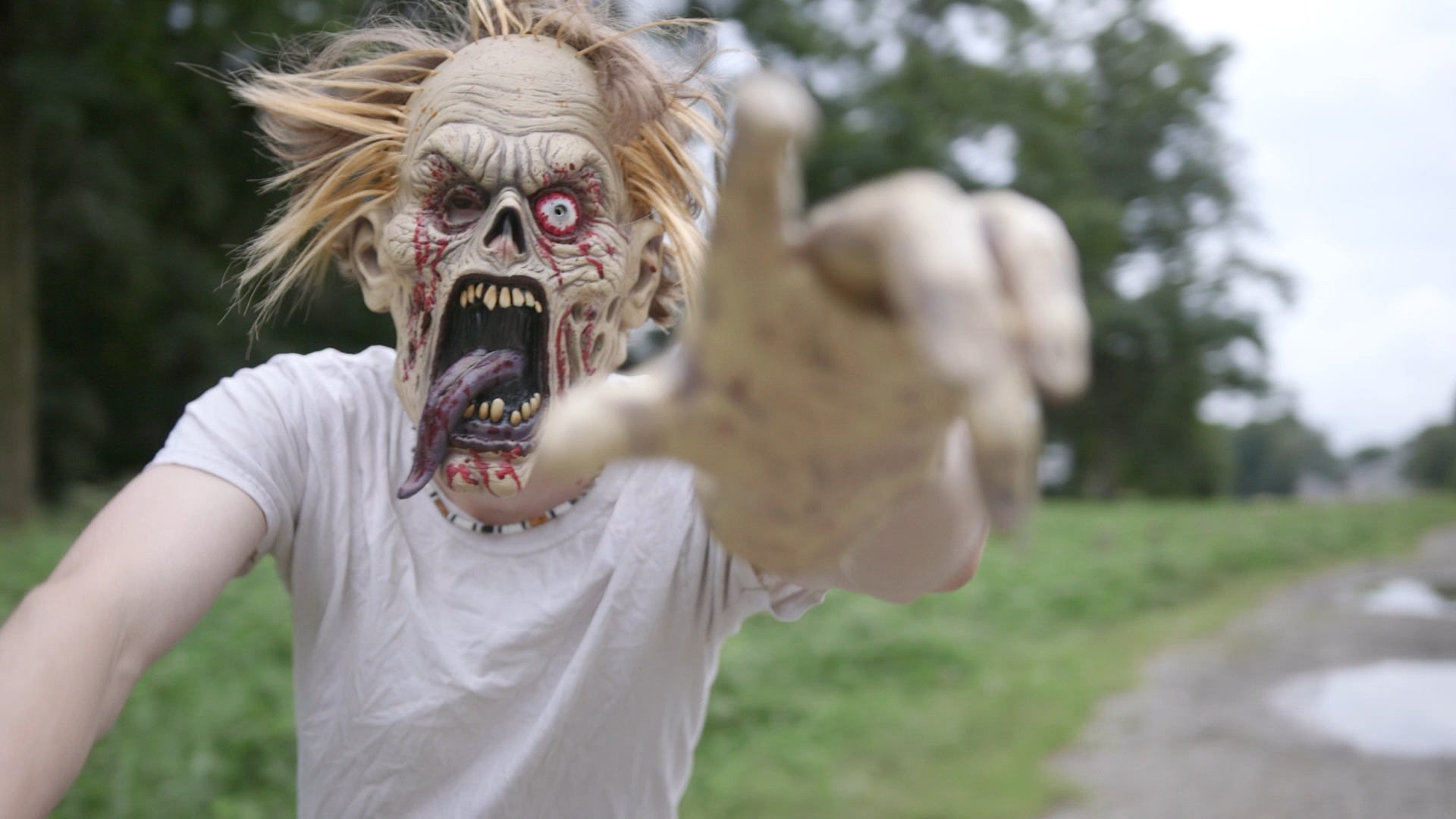 Emerging Zombie | Premium Halloween Mask, Prop, & Decor